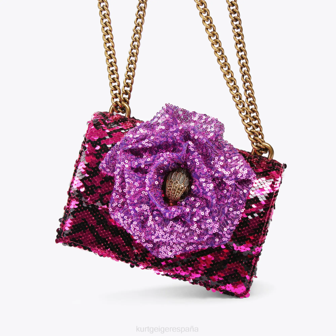 Kurt Geiger mujer bandolera pequeña london shoreditch 2LPR143 | bolsas púrpura